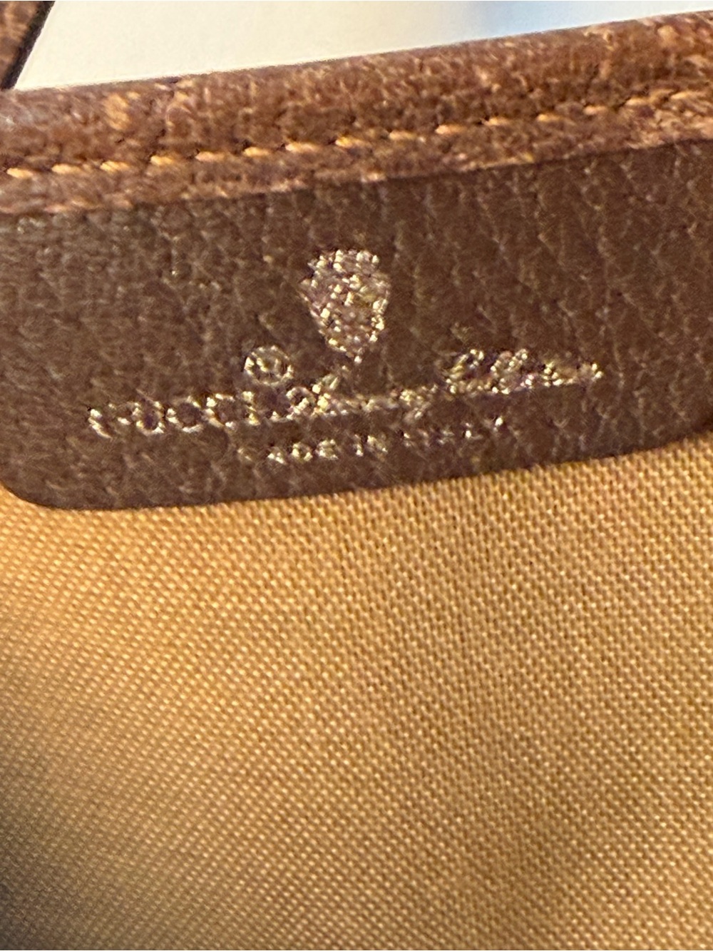 Vintage Gucci GG Supreme Monogram Tote Bag Brown - Picture 11 of 16